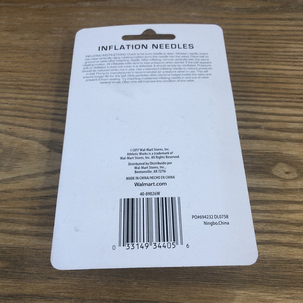 Athletic Works Inflation Needles (30 Pack)