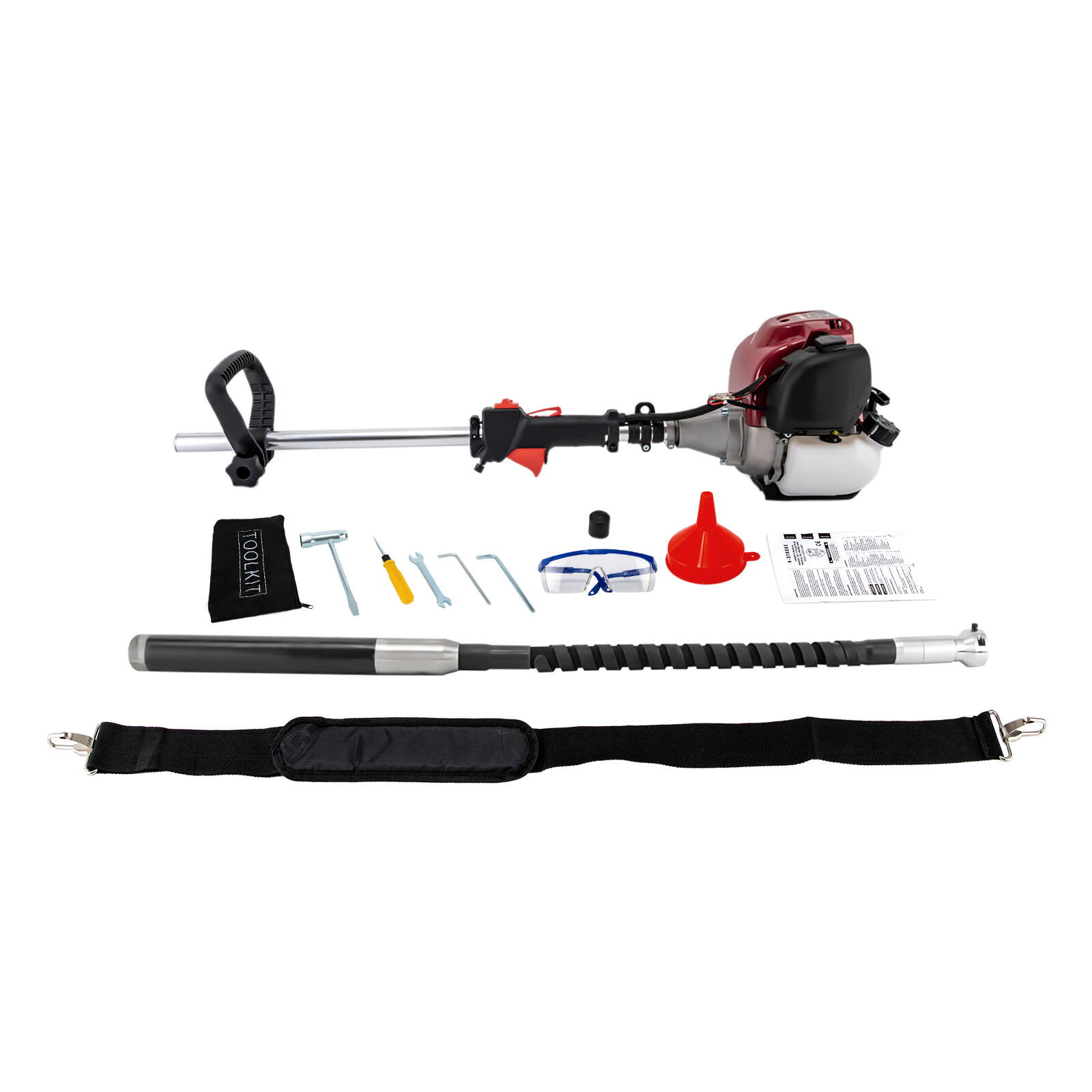 4 Stroke 35.8cc Concrete Vibrator Gas Powered Concrete Vibrating Straight-Rod US