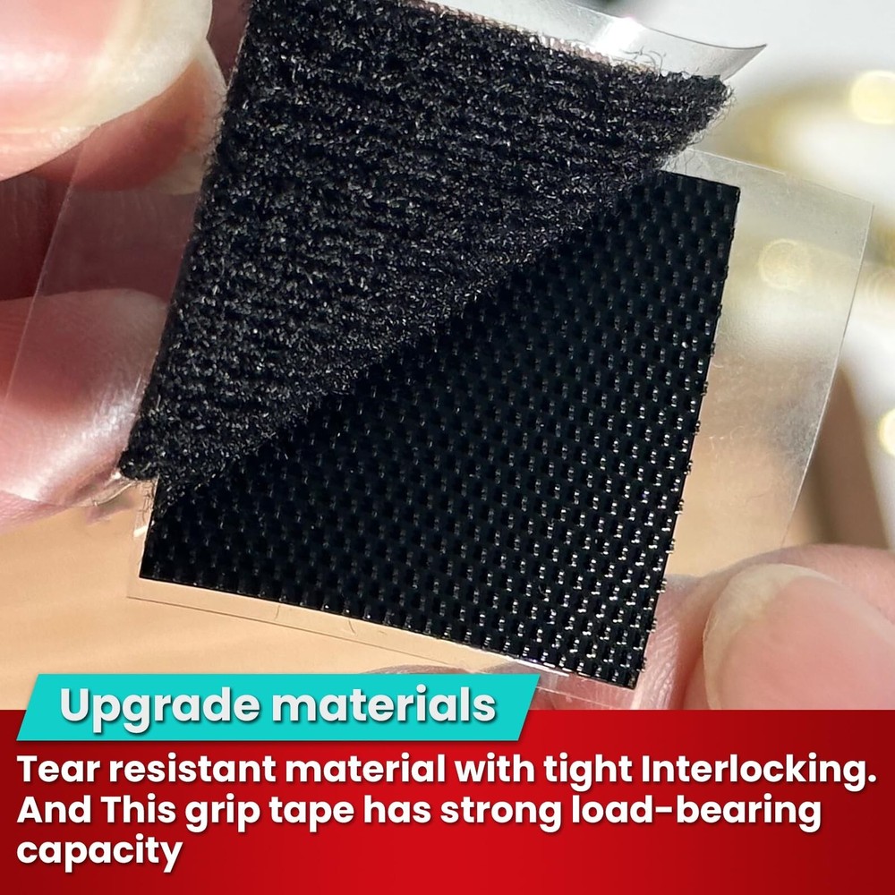 Hook and Loop Strips with Adhesive, and Square Circle, Strong Adhesive Backin...