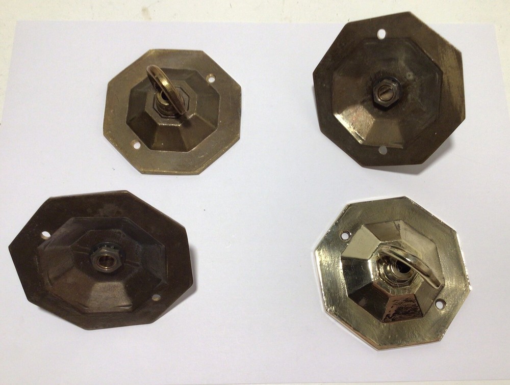 ONE VINTAGE BRASS CEILING ROSE.