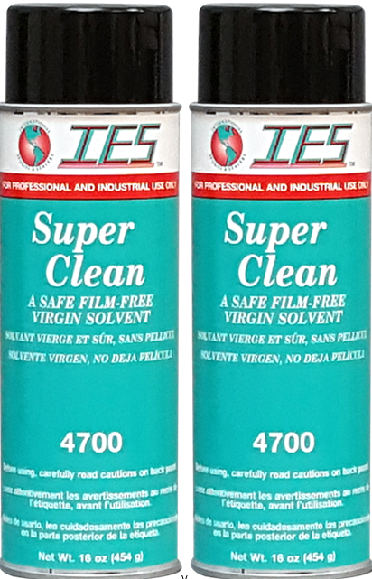 2 CANS IES 4700 Super Clean SOLVENT Aerosol Can