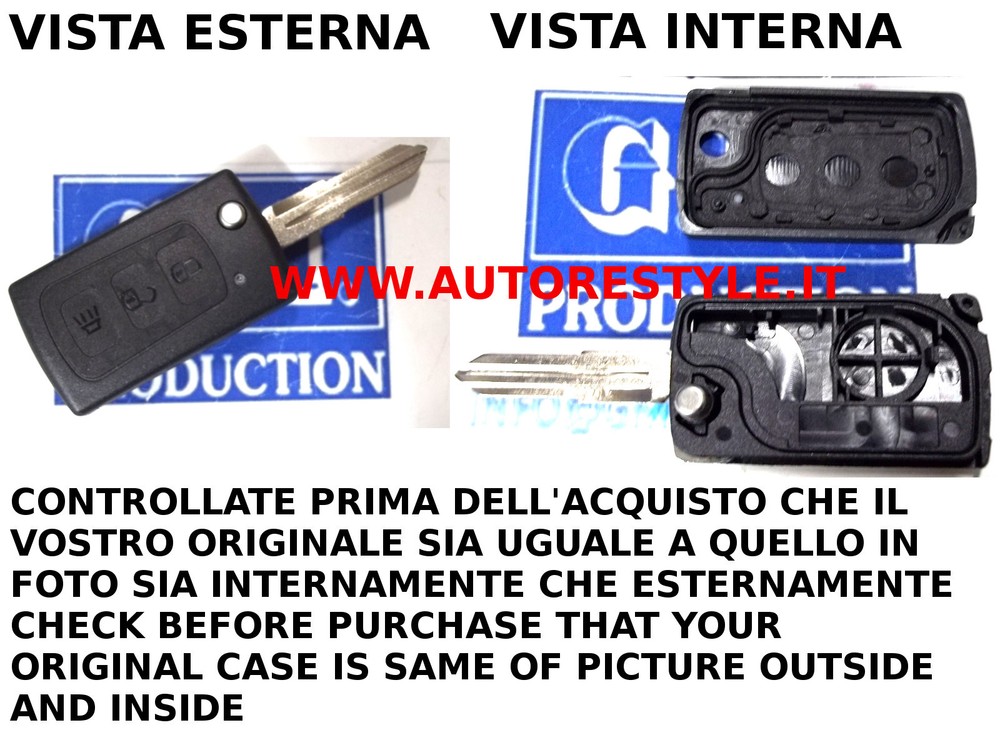 Greatwall Voleex Hover Steed 3-Key Remote Control Key Shell Case Cover