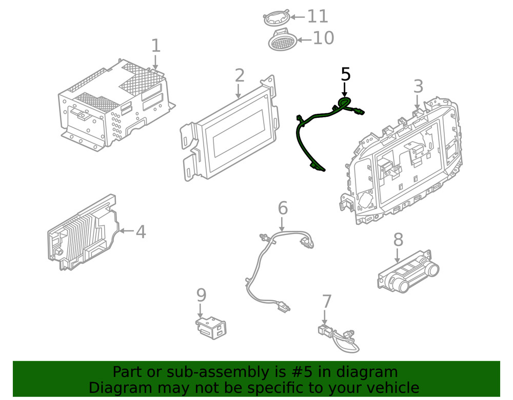 Genuine Ford GPS Navigation System Connector ML3Z-14D202-A