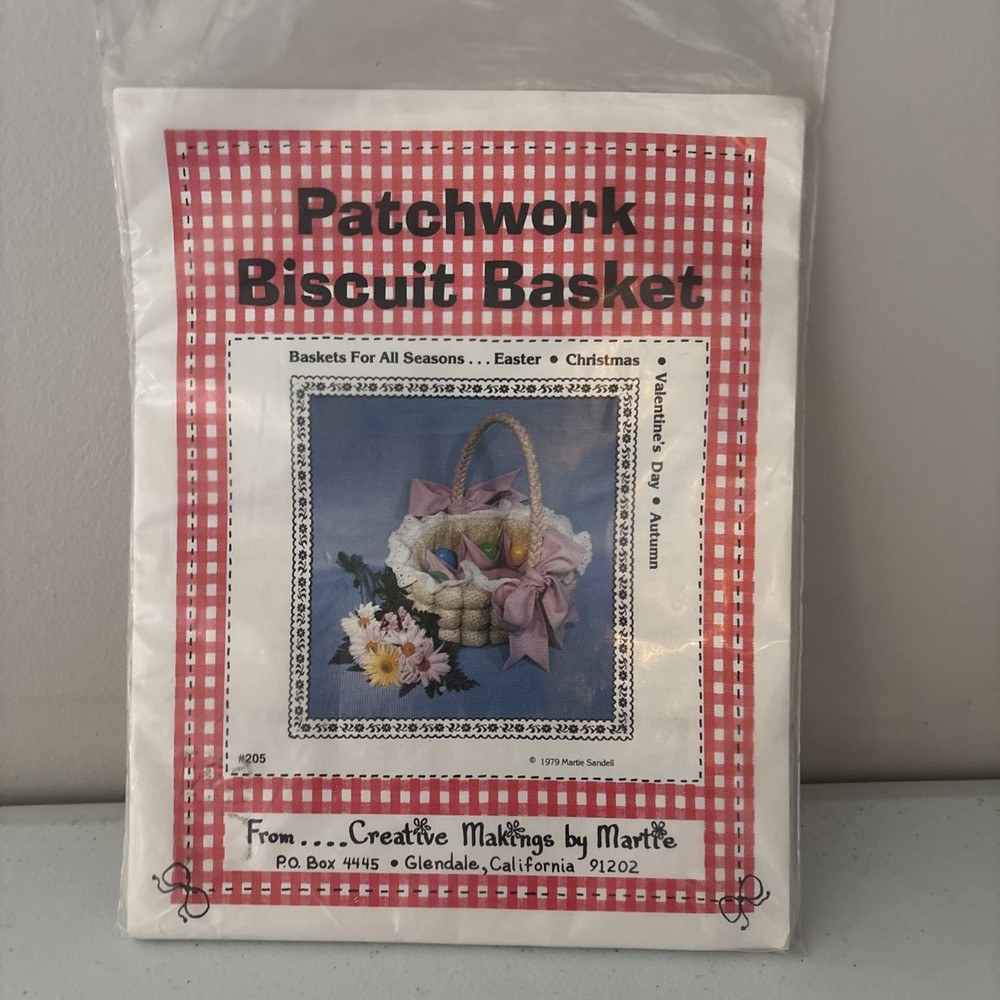 Patchwork Biscuit Basket Pattern for All Seasons By Creative Makings By Martie