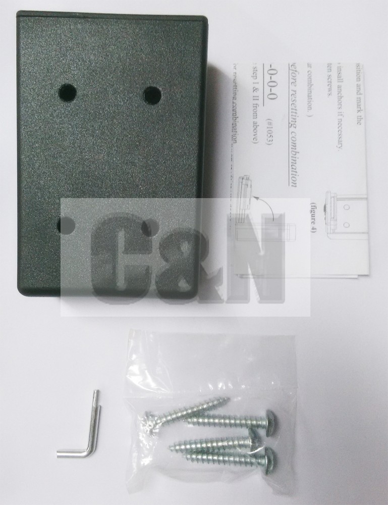 wall mount lockboxes real estate 4 digit key/card lock box storage box