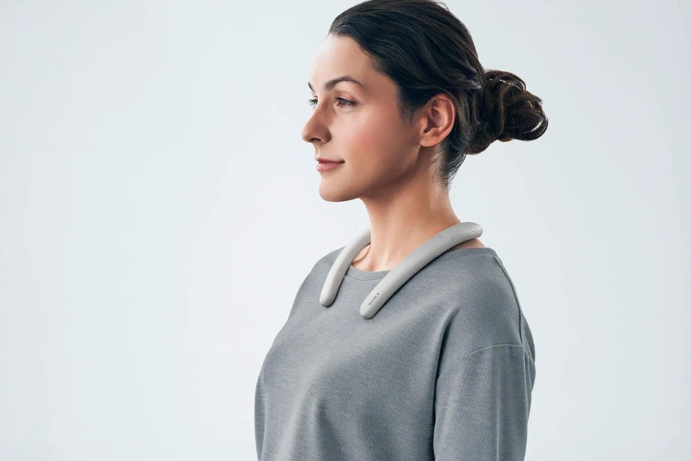 Sony Wireless Bluetooth Neckband Speaker (White)