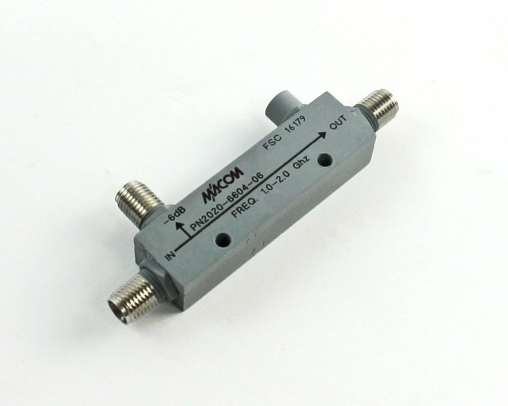 M/A-COM MACOM 2020-6604-06 Directional Coupler, 6dB, 1-2 GHz