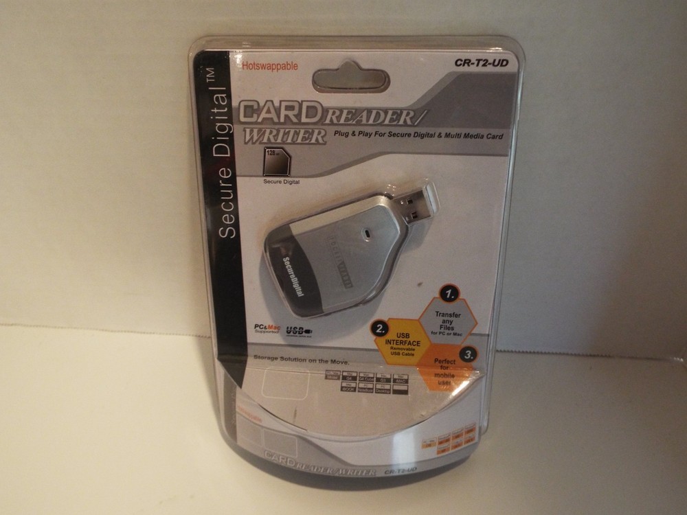 SD card reader to USB.  CR-2d-UD Secure Digital. NIB