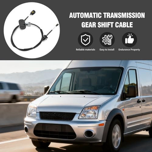 8S4Z7E395AG Automatic Transmission Gear Shift Cable, Replacement for Ford