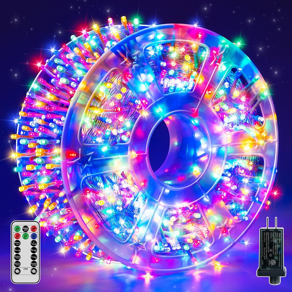 Christmas String Lights Indoor 1200LED 196FT, Waterproof Outdoor String Light...