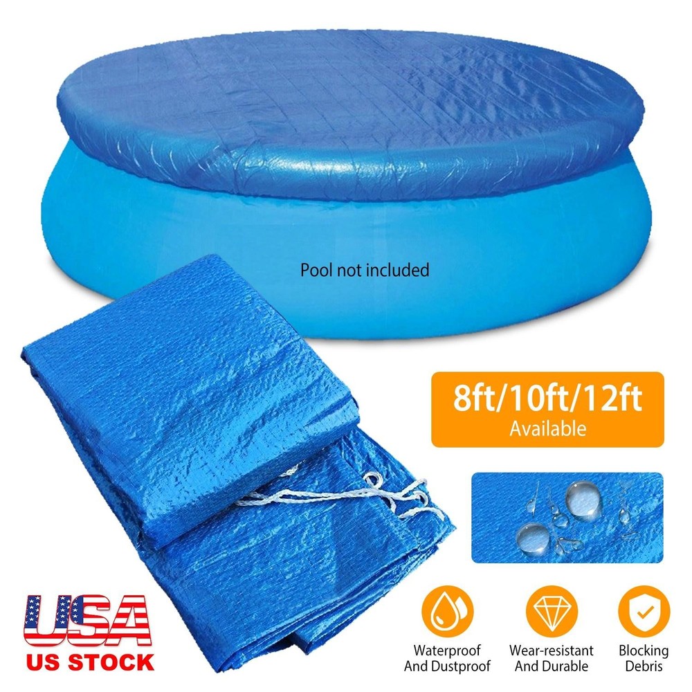 12ft Swimming Pool Cover Protector Dustproof Waterproof Paddling