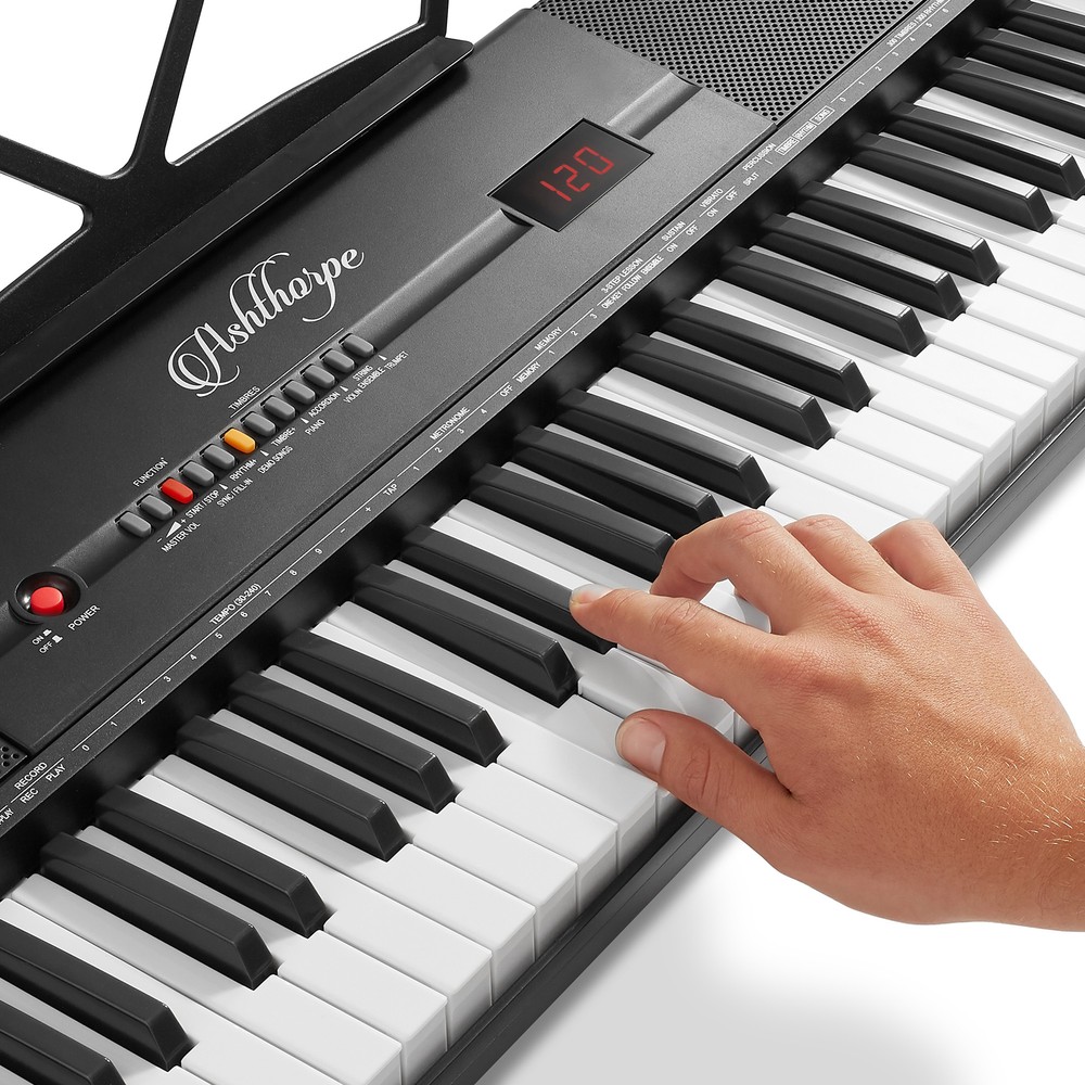61-Key Digital Electronic Keyboard Piano, Beginner Kit with Stand and Stool