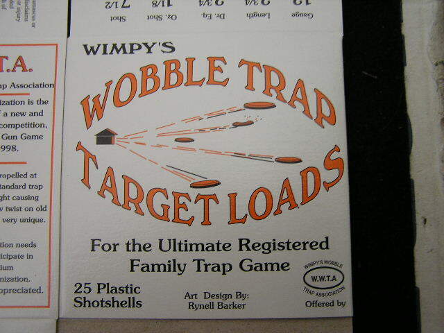 Wimpy's Wobble Trap Target Loads (10 unused Boxes)