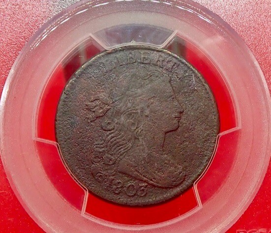 1803 Draped Bust Cent Small Date/ Lrg Fraction
