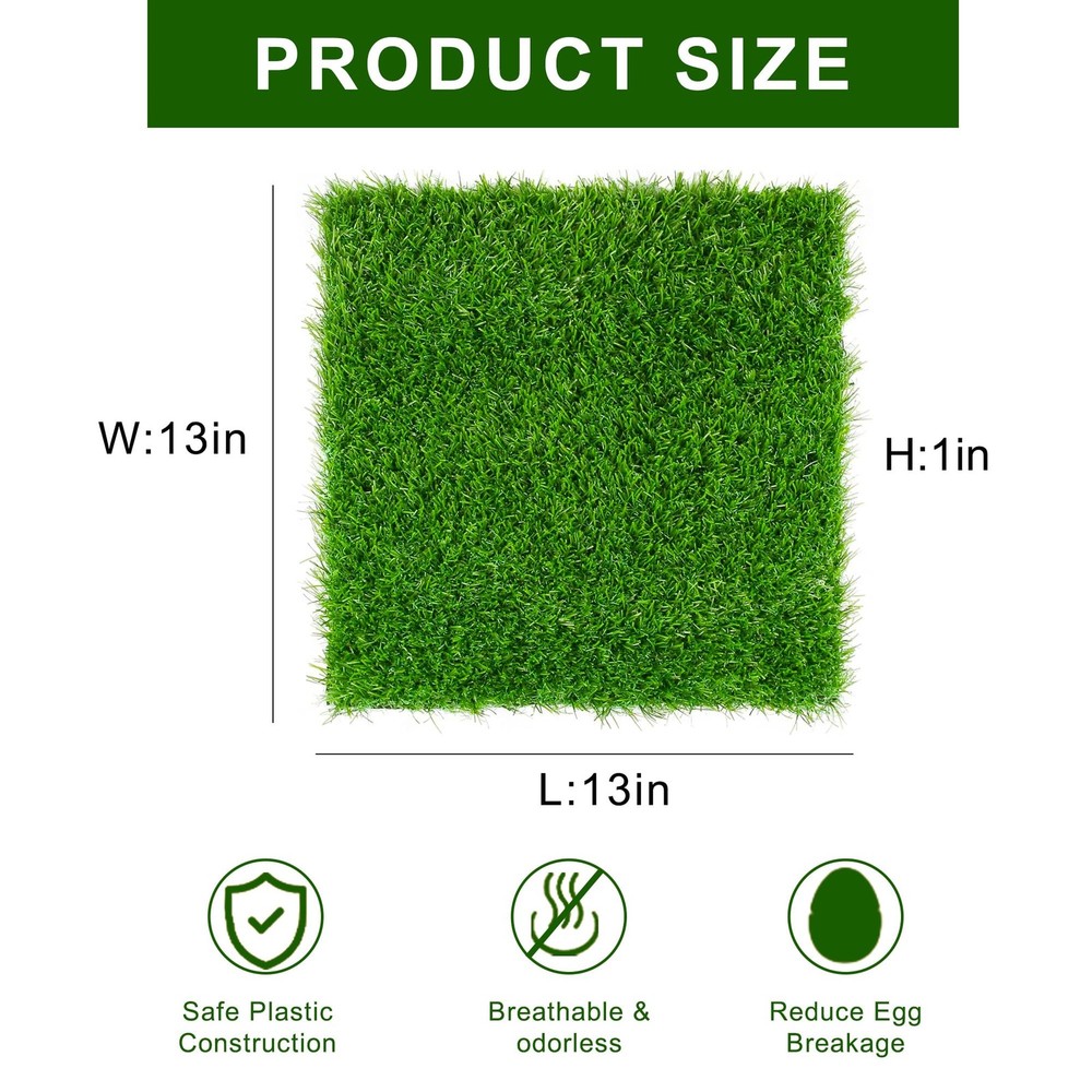 9 Pack Chicken Nesting Pads Reusable Nesting Box Liners Pads Washable Chicken...