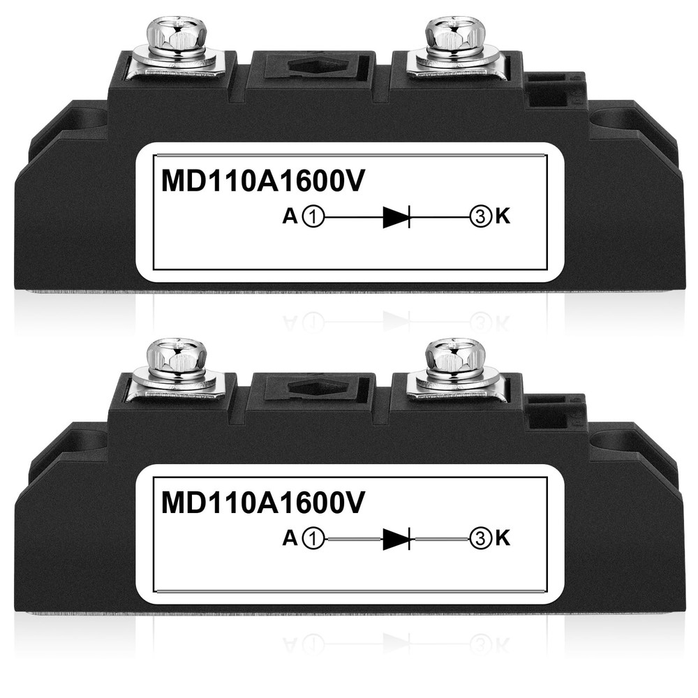 2 Pcs MD 110A (100A)-16 Solar Diode, Anti Reverse Way Diode Use Voltage Range...