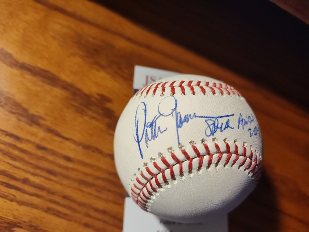 Peter Gammons Spink Award JSA Certified Baseball