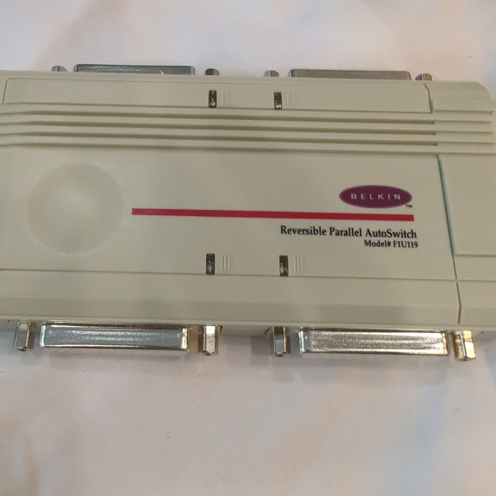 Belkin 4-Port USB PARALLEL Switch Connect 4 PC's to 1 PC or Printer