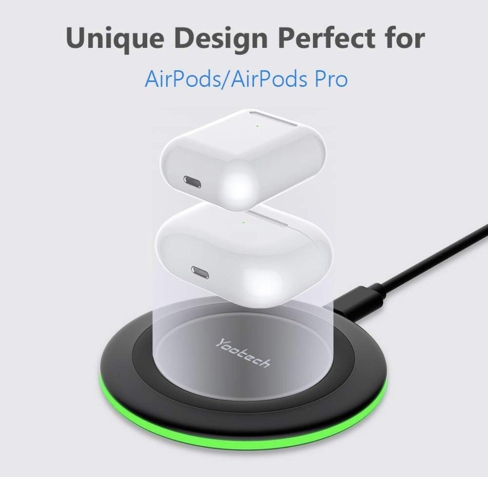 Yootech Wireless Charger, 10W Max Fast Wireless Charging Pad