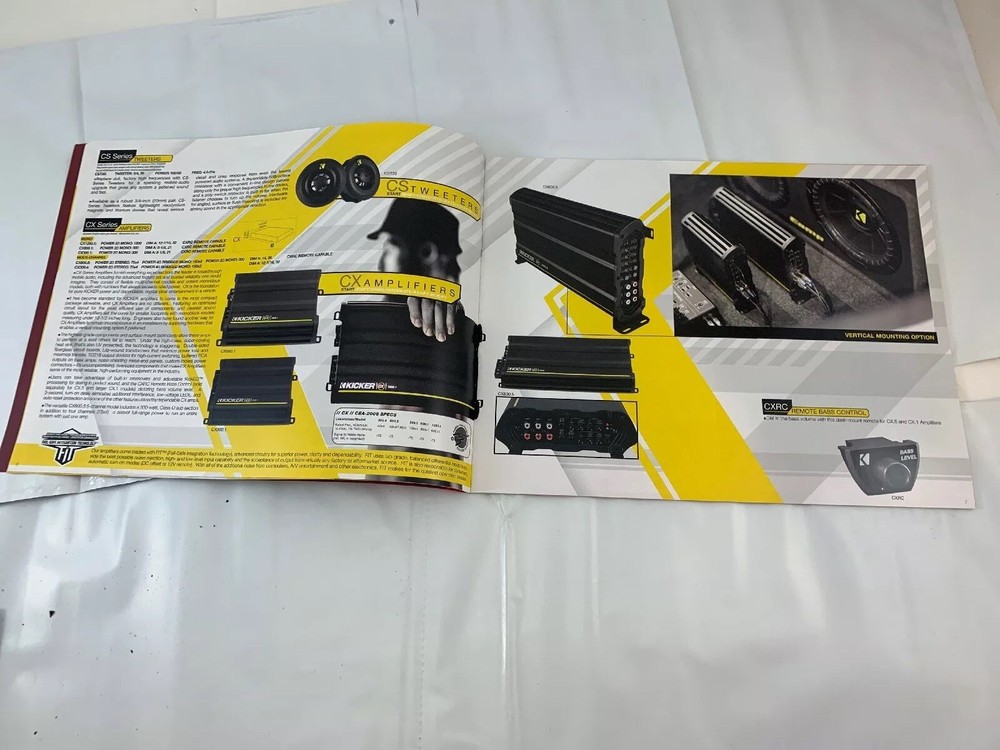 KICKER Performance Car Audio Catalog Brochure Comp CompR CompRT Solo-Baric KM PS