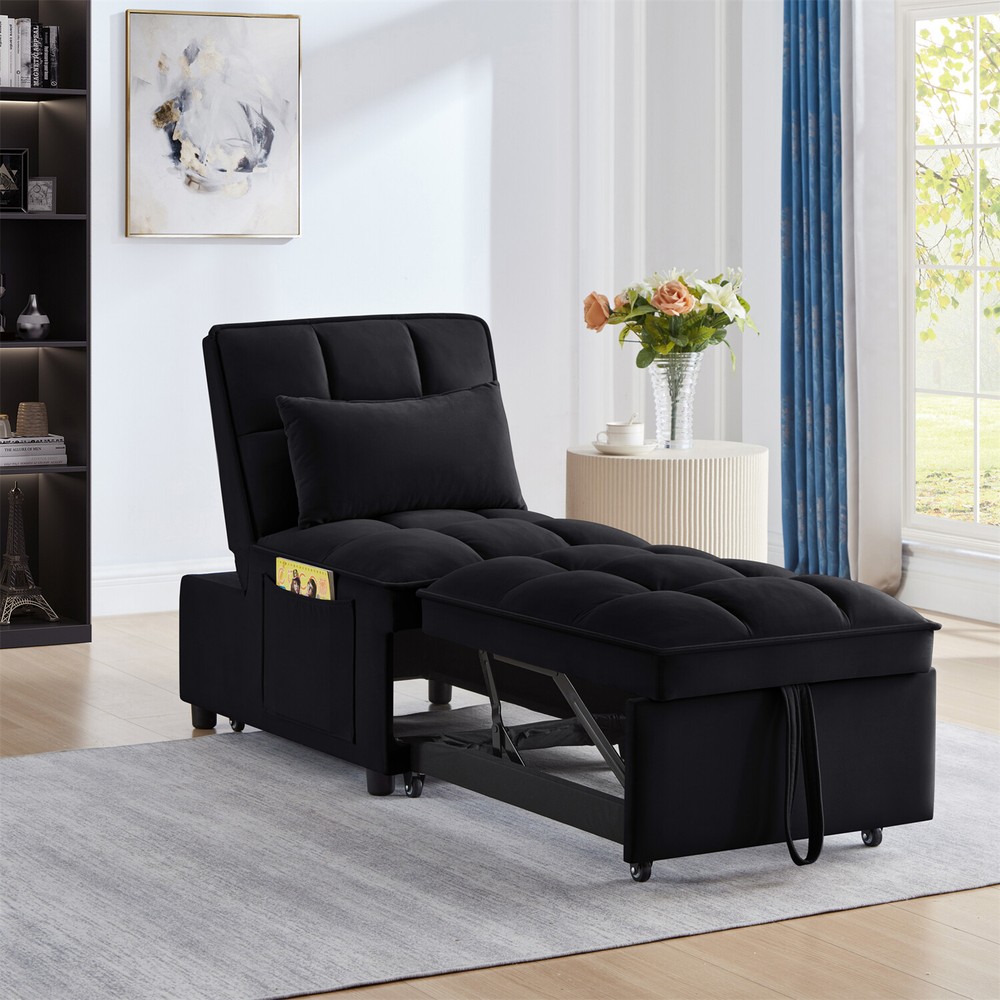 Convertible Sofa Bed 4in1 Multi-Function Folding Recliner Sleeper Sofa Chairs