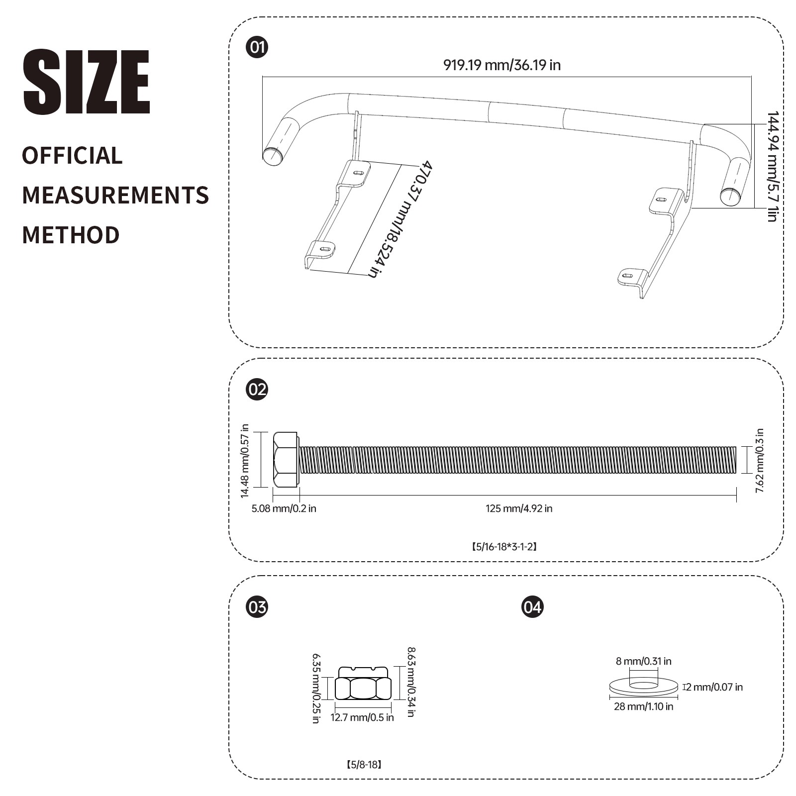 Harley Davidson Rear Crash Bar fit for 09-2024 Triglide/20-22 CVO Tri Glide Gu