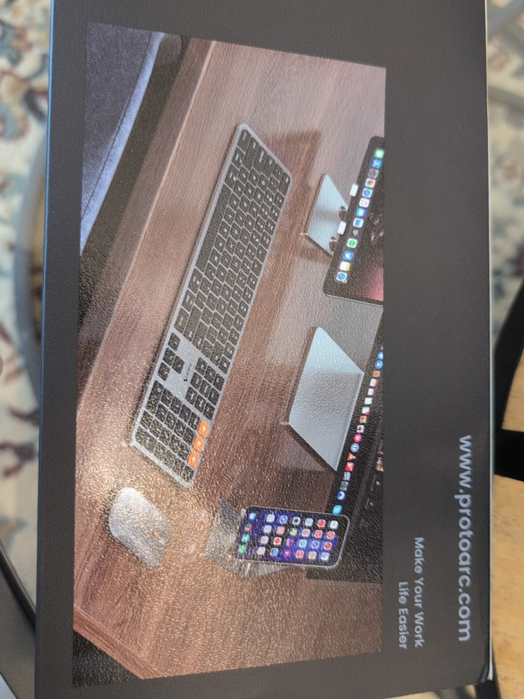 ProtoArc Backlit Bluetooth Keyboard Mouse for Mac, KM100-A