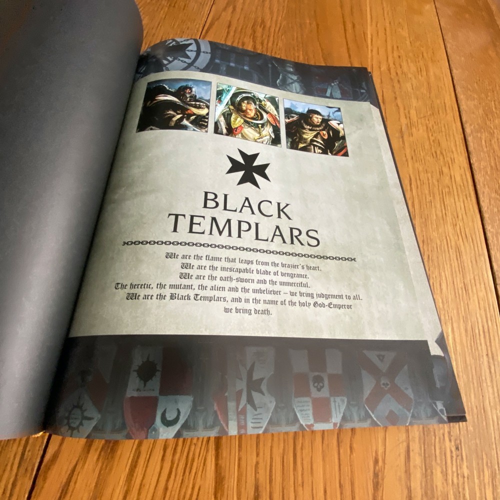 Warhammer 40K: Codex Supplement Black Templars Hardcover