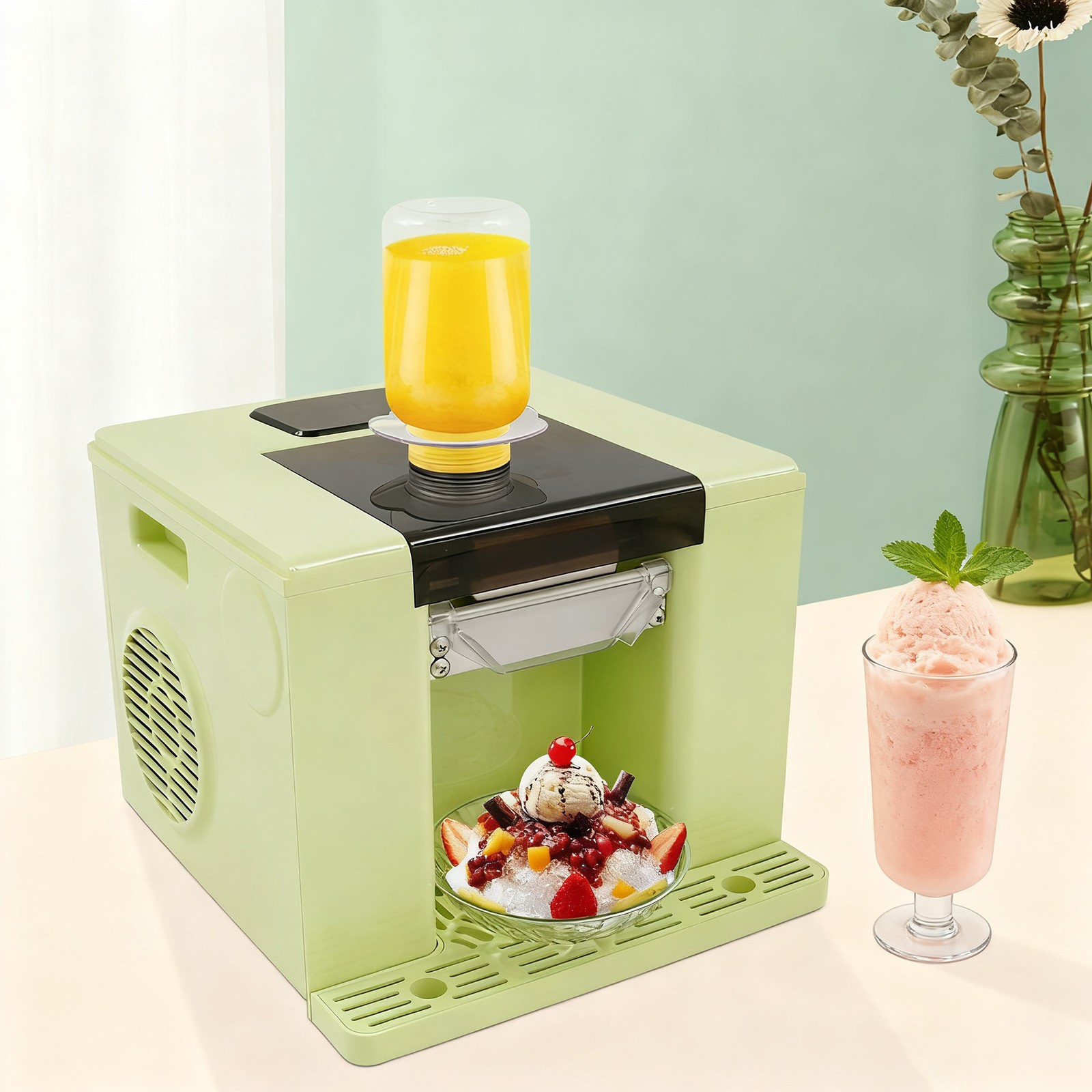 Automatic Snowflake Ice Making Machine Ice Machine Shaved Ice Making Machine