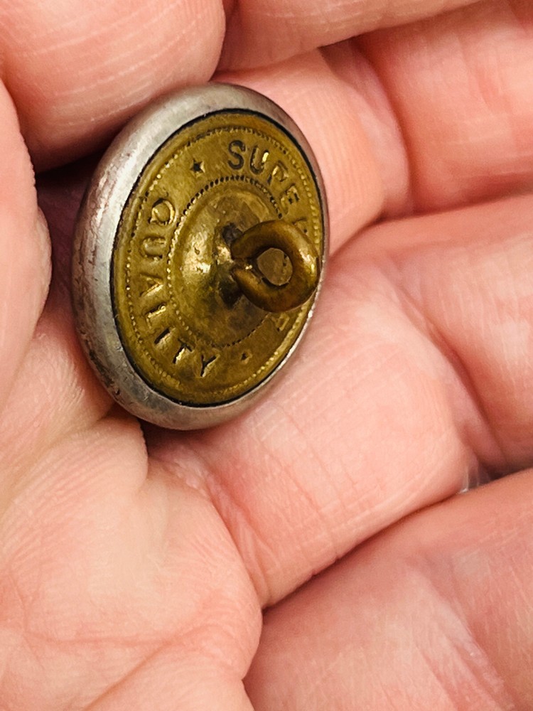 Antique St Joseph MO Fire Department FD Uniform Hat Jacket Button