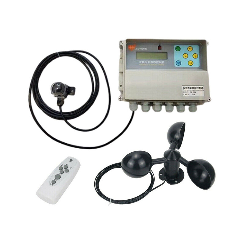 Dual Axis Solar Tracker Controller w/Remote Control+DC Dual Axis Gimbal X/Y-axis