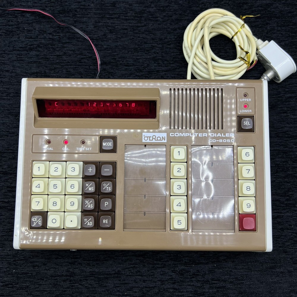 Vintage Computer Dialer Memory Calculator Otron Olympos Electronic No.Cd-8050