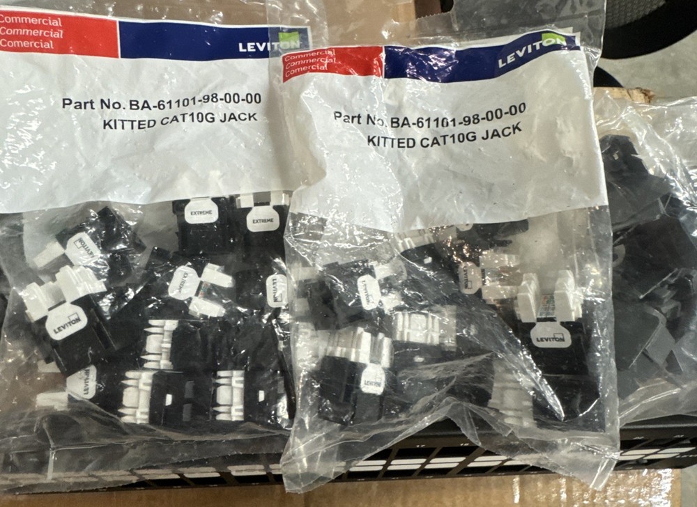 Leviton 69587-U48 Cat6/Cat6a 110-Style Universal Patch Panel 48-Port 2RU