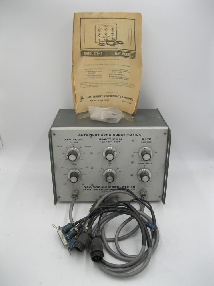 CASTELBERRY INSTRUMENTS & AVIONICS NAV-MODULE PN: 672-4B