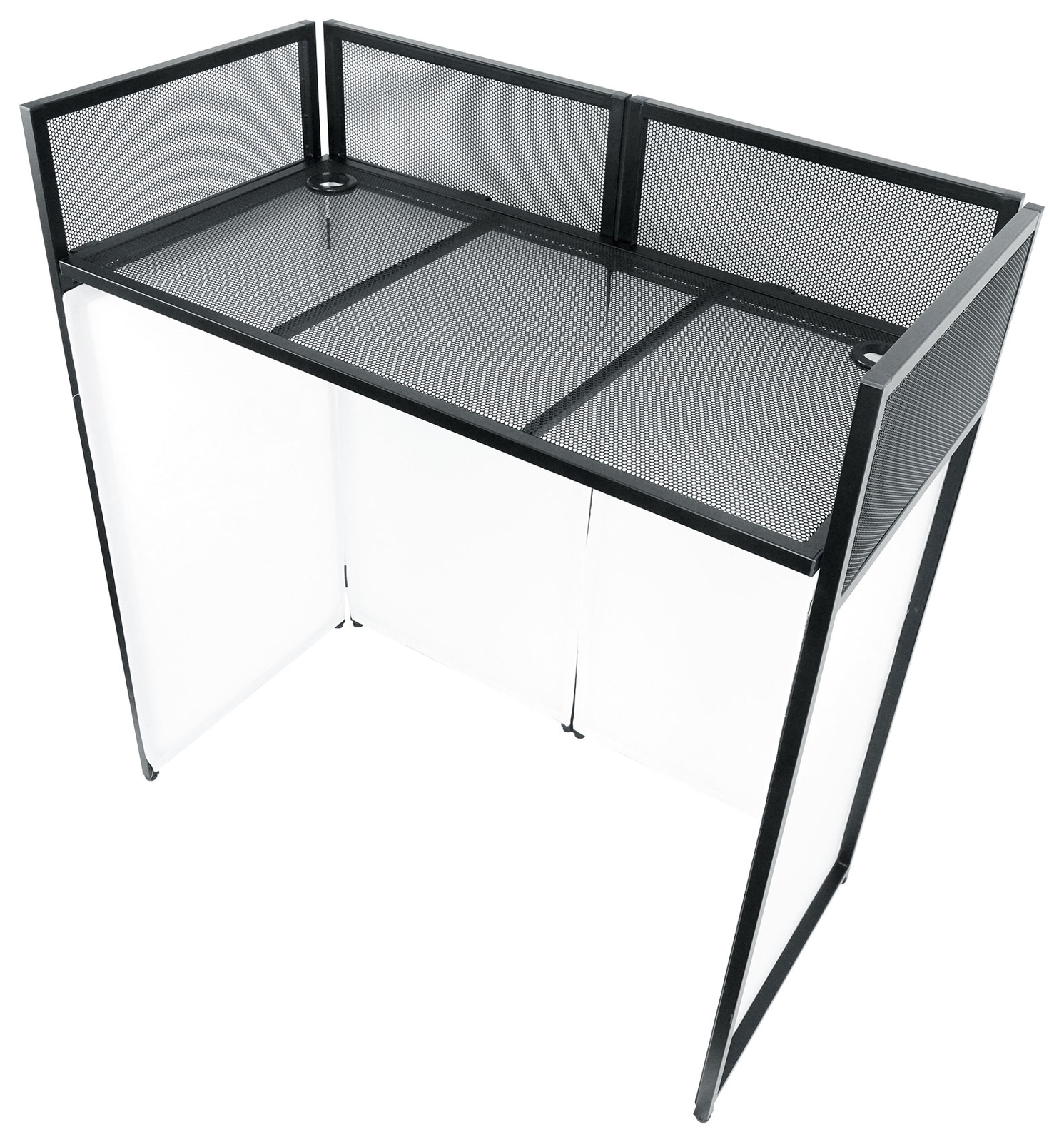 Rockville ROCKBOOTH DJ Event Booth Facade w/Built in Table+Travel Bag+Scrims