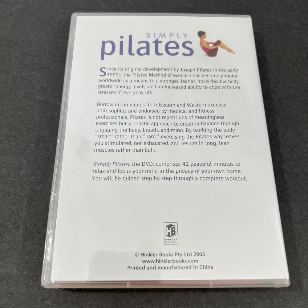 SIMPLY PILATES Exercise System 26 FLASH CARDS + DVD +BOOKLET Workout Flexibility