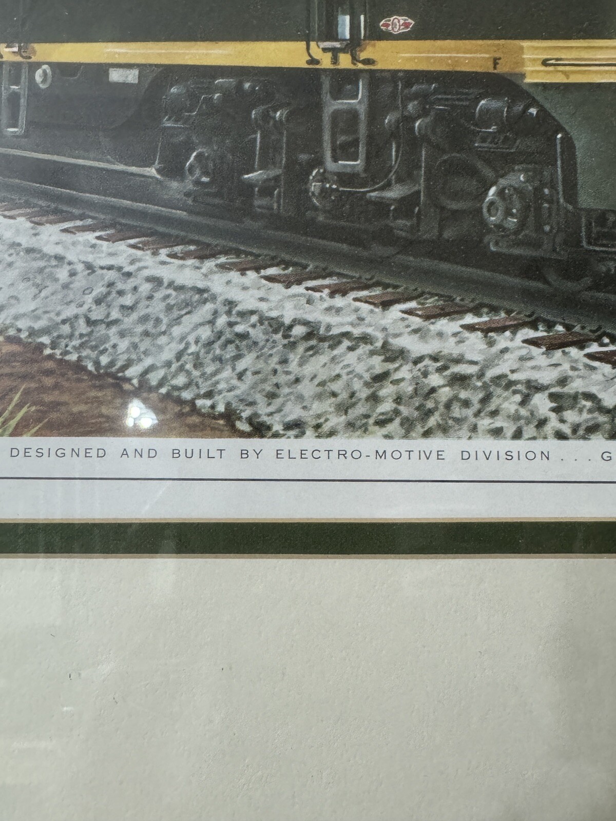 Lithograph Of The General Motors Train 'The Erie Limited' Vintage