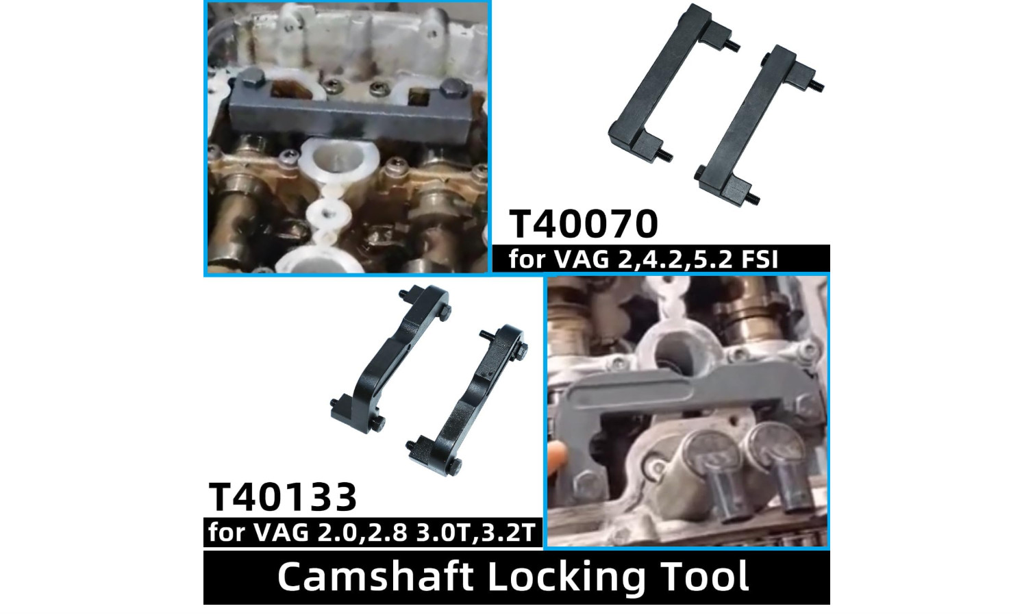 Timing Tool Kit Replacement for Audi VW 2.0 2.4 2.8 3.0T 3.2 4.2 5.2 16PC KIT