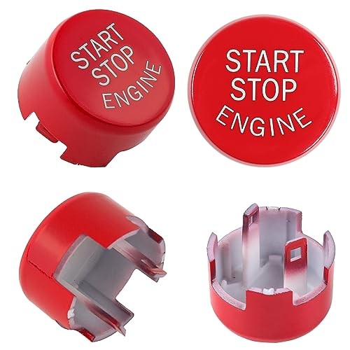 Red Engine Start Stop Switch Push Button Replace Cover for BMW 1 2 3 4 5 6 7