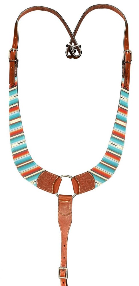 Showman Serape Print Leather Pulling Collar