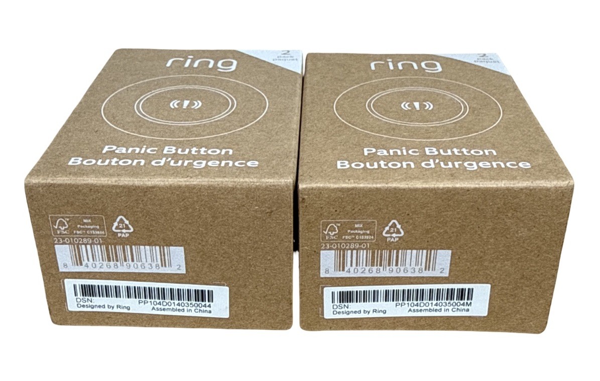 Ring Alarm Panic Button 2nd Generation - 2 PACK - NEW & Sealed