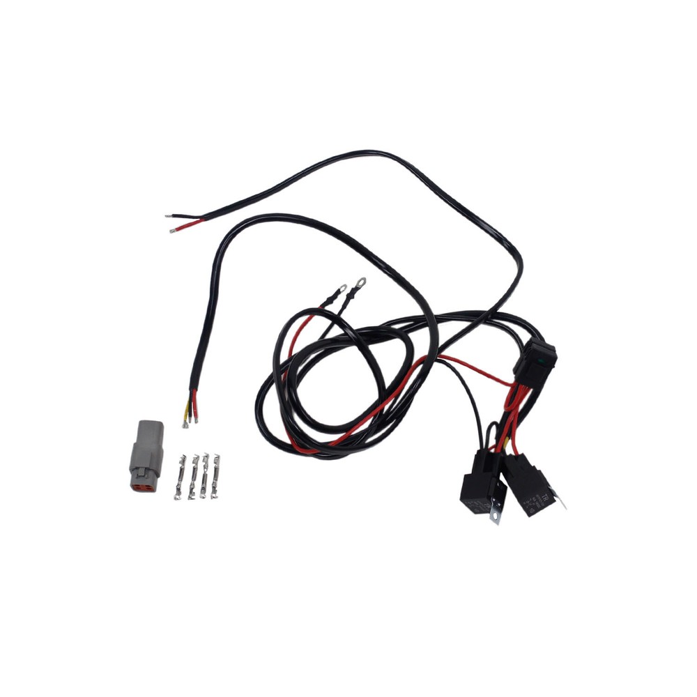 LED Headlight Mounting Bracket & Electronic Extension Cables for Harley FLHX LP6