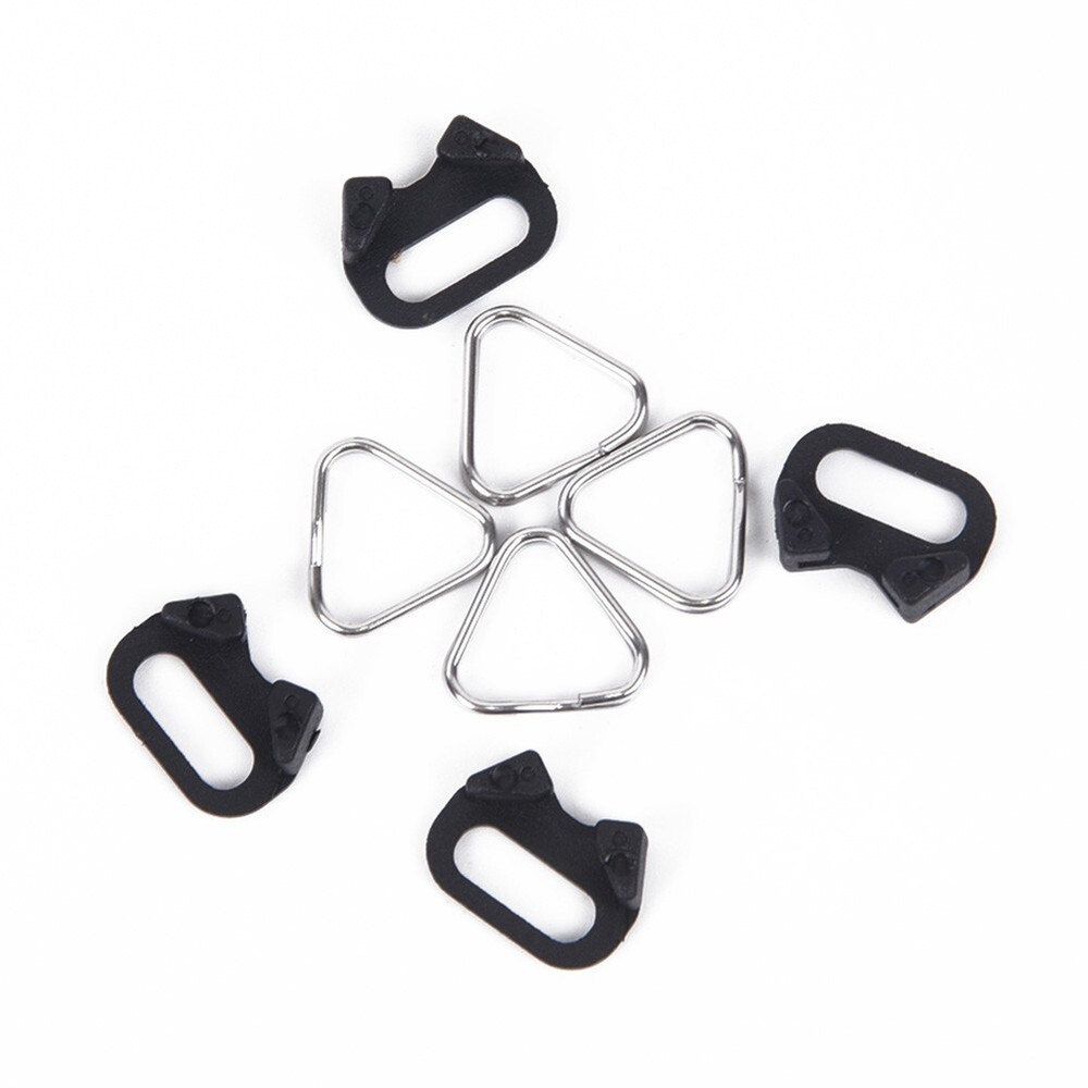 4pcs Triangular Split Rings for Camera Back Belt Strap Buckle Accessories