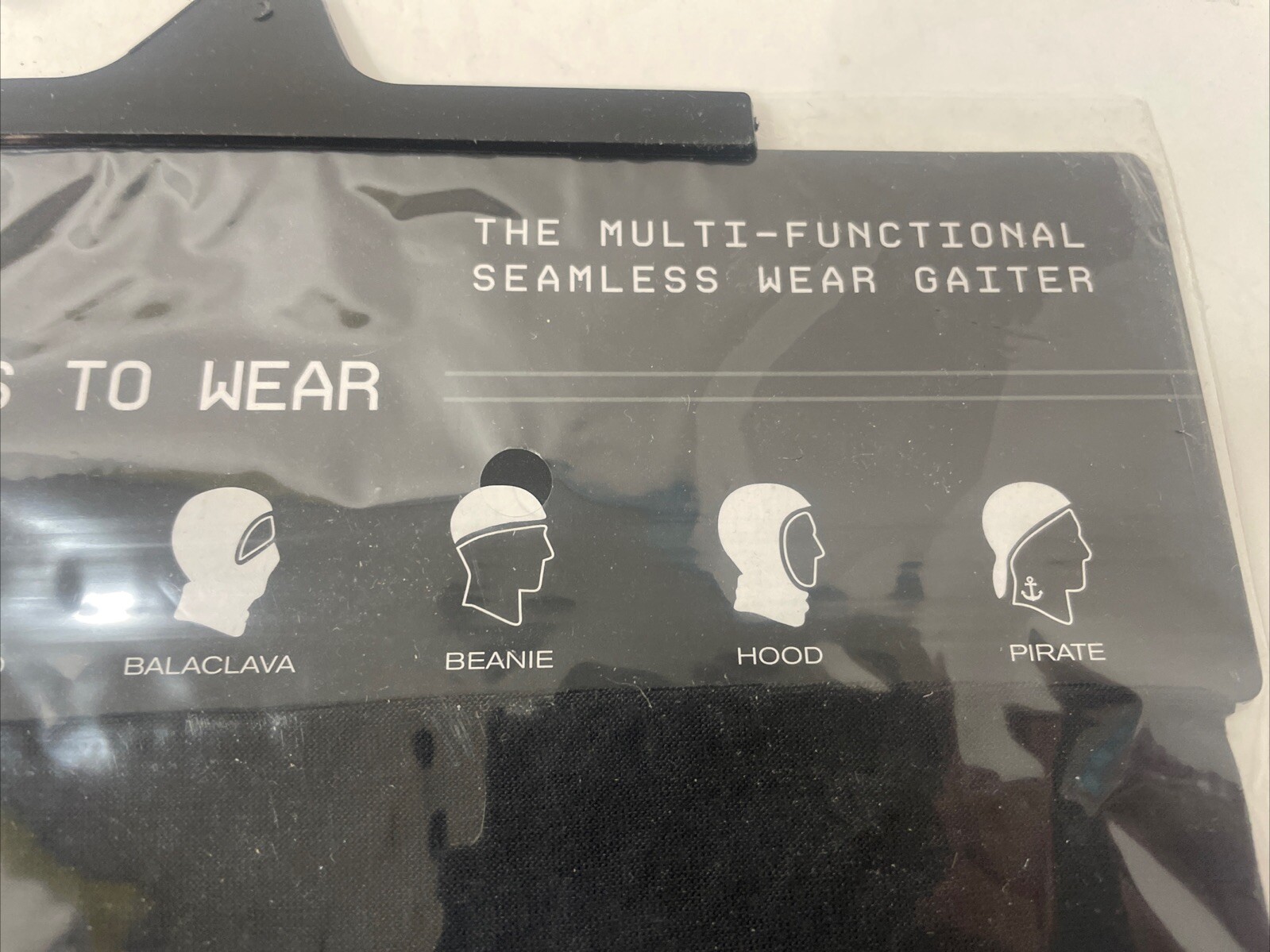 Hurley Lightweight Neck Gaiter Face Mask One Size Black NEW Multi-Functional