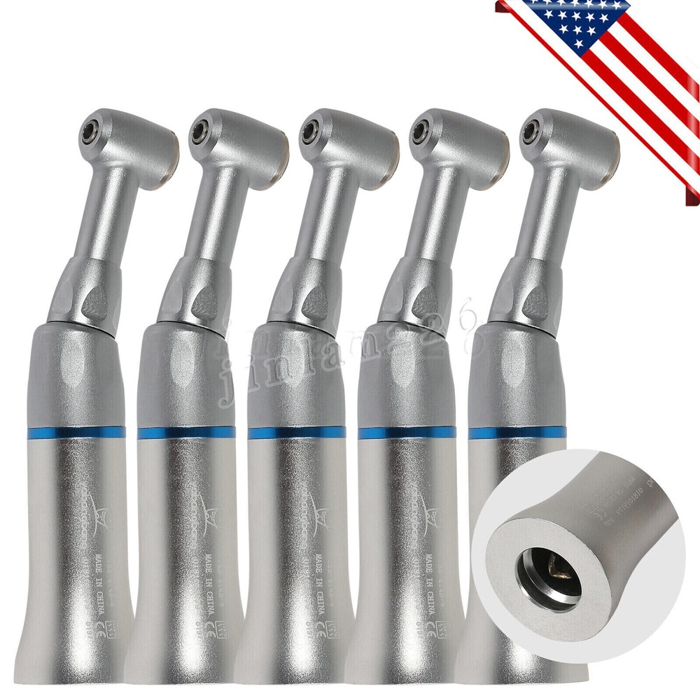 Dental Slow Low Speed Handpiece Contra Angle Push Button E-type Attach NSK STYLE