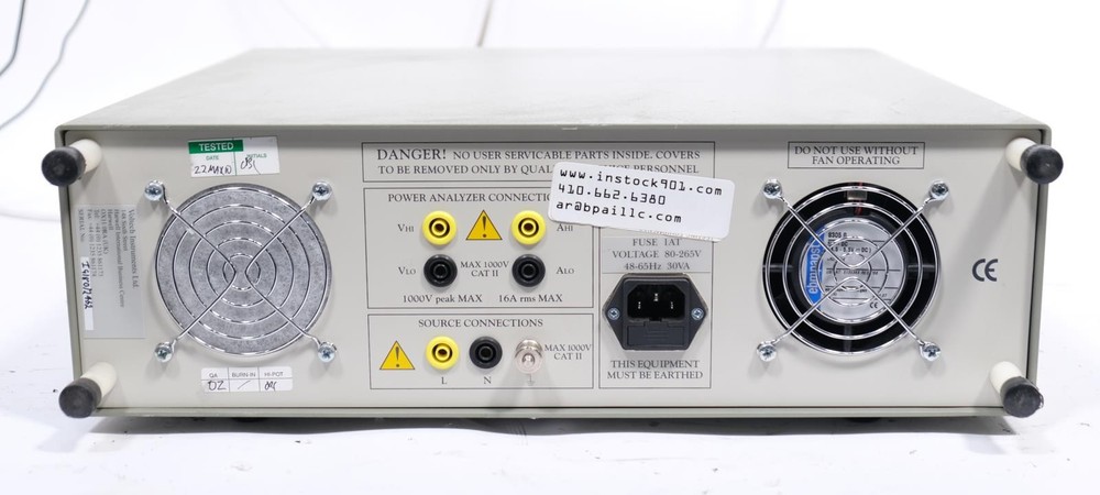 Voltech IEC 61000-3 Impedance Reference Network for AC Power Line Testing