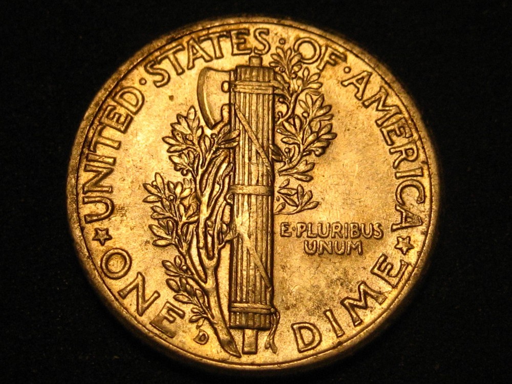 1939-D 90% Silver Mercury Head Dime BU ^^^^^^