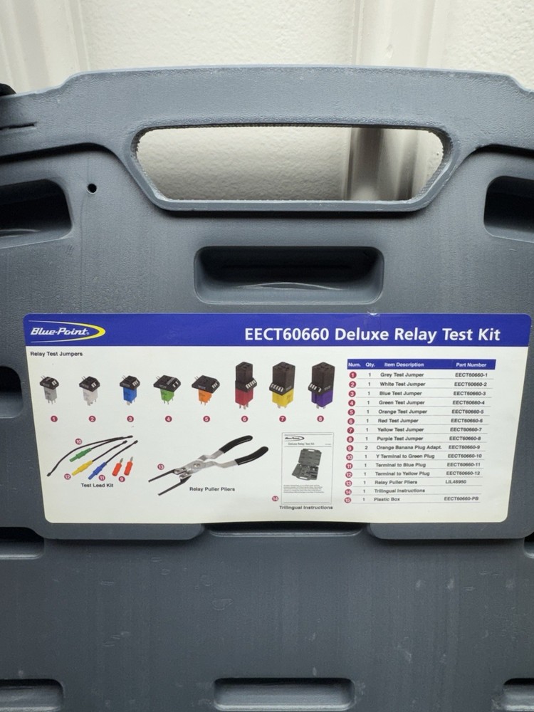 Blue-Point Snap-on Tools NEW Deluxe Relay Test Kit EECT60660