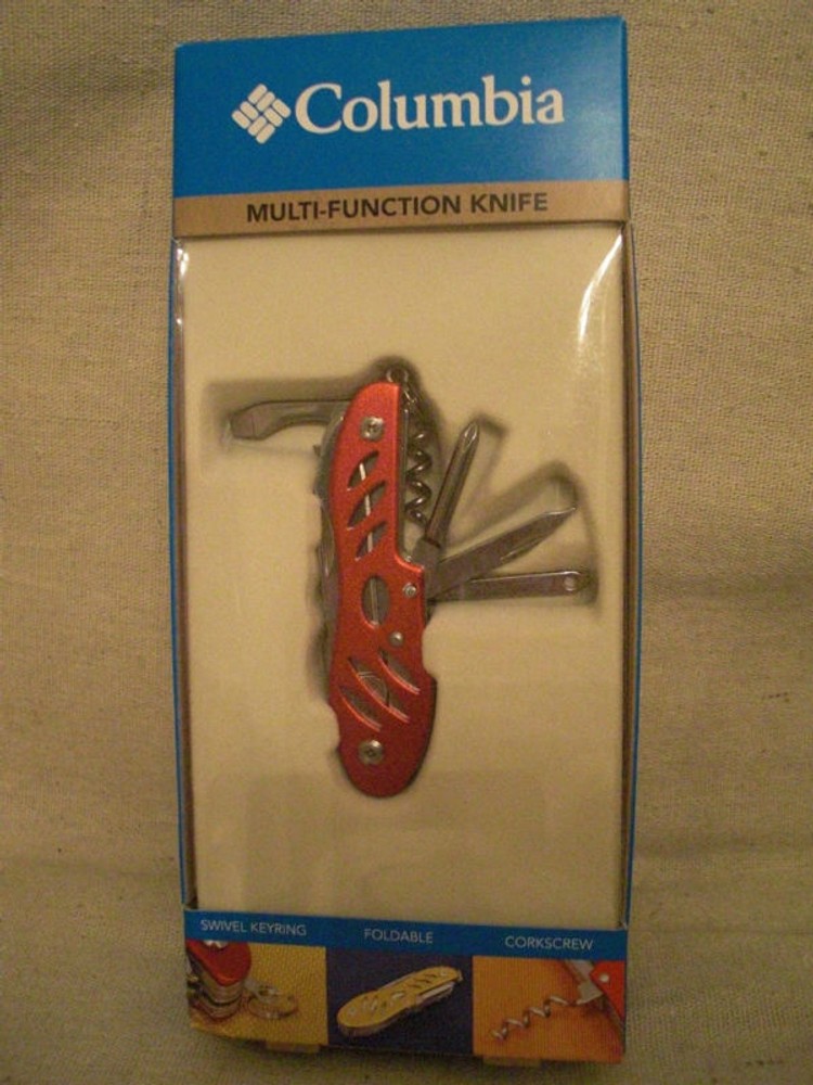Columbia Red Multi-Function Knife