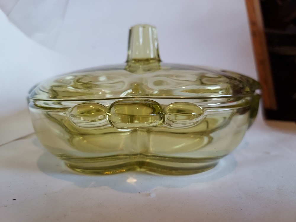 Duncan Miller MCM Green Lidded 3 section Dish